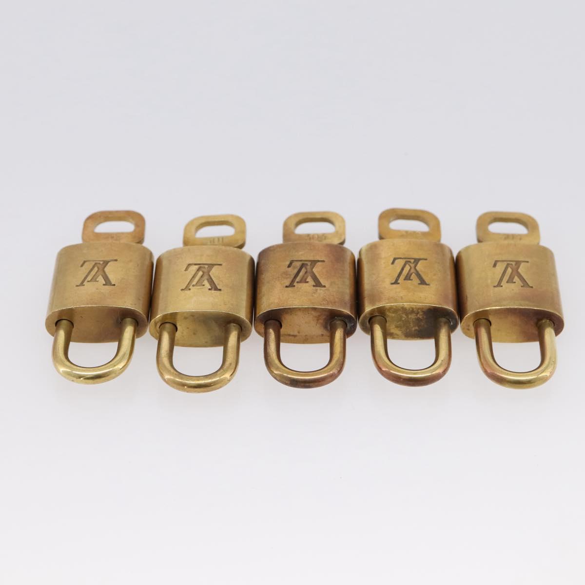 LOUIS VUITTON Padlock 10 Set Padlock metal Gold LV Auth 202413