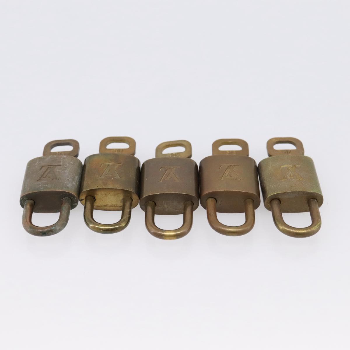LOUIS VUITTON Padlock 10 Set Padlock metal Gold LV Auth 202430