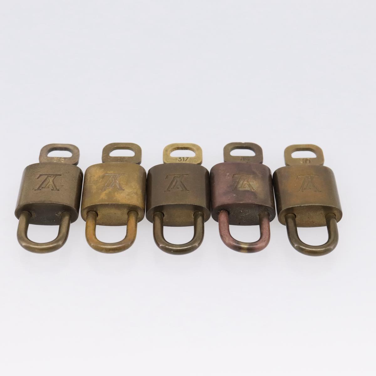 LOUIS VUITTON Padlock 10 Set Padlock metal Gold LV Auth 202430