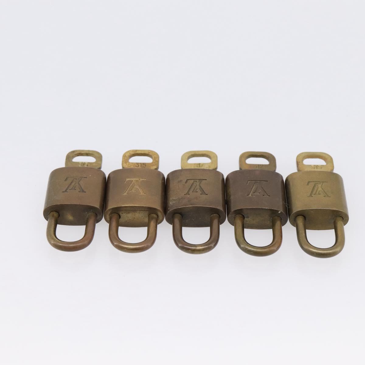 LOUIS VUITTON Padlock 10 Set Padlock metal Gold LV Auth 202432