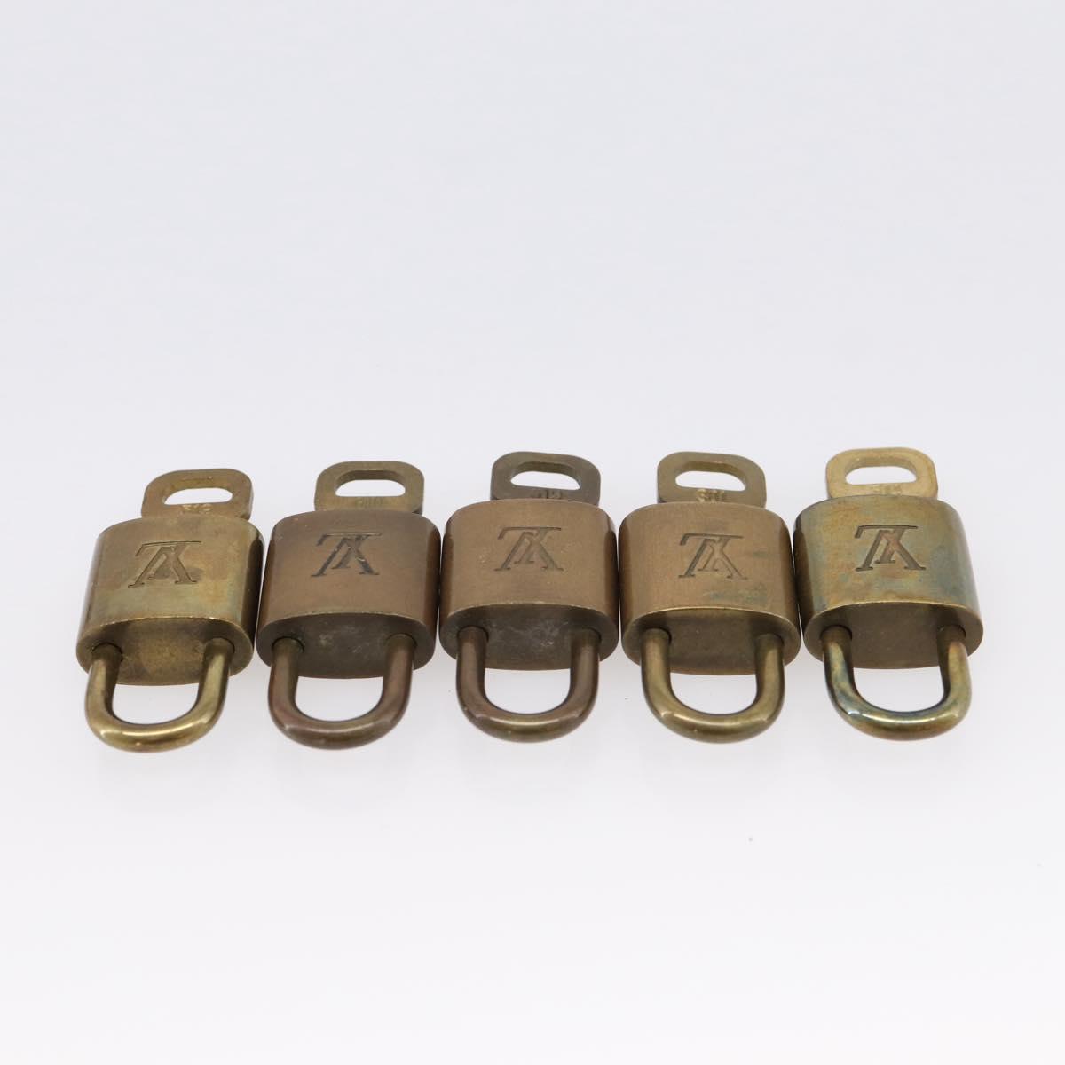 LOUIS VUITTON Padlock 10 Set Padlock metal Gold LV Auth 202434