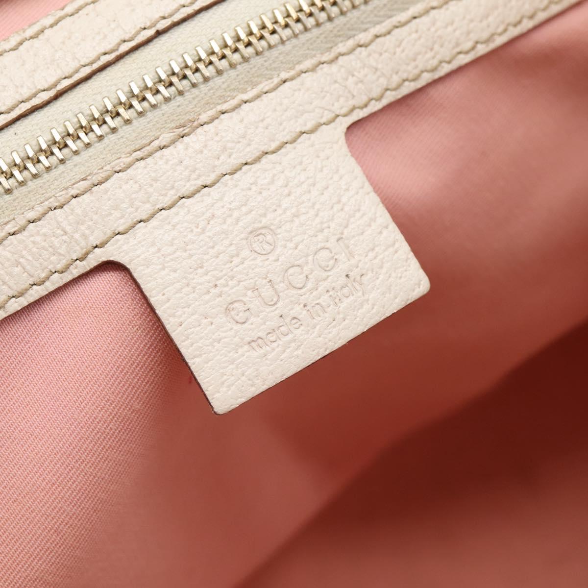 GUCCI GG Canvas Sherry Line Hand Bag Pink Gold 139261 Auth 202455