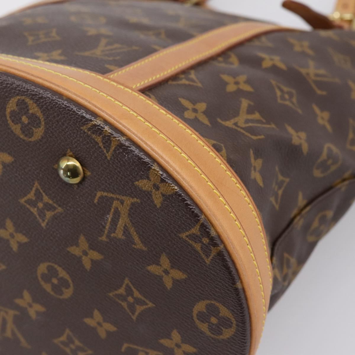 LOUIS VUITTON Monogram Bucket GM Shoulder Bag M42236 LV Auth 202456