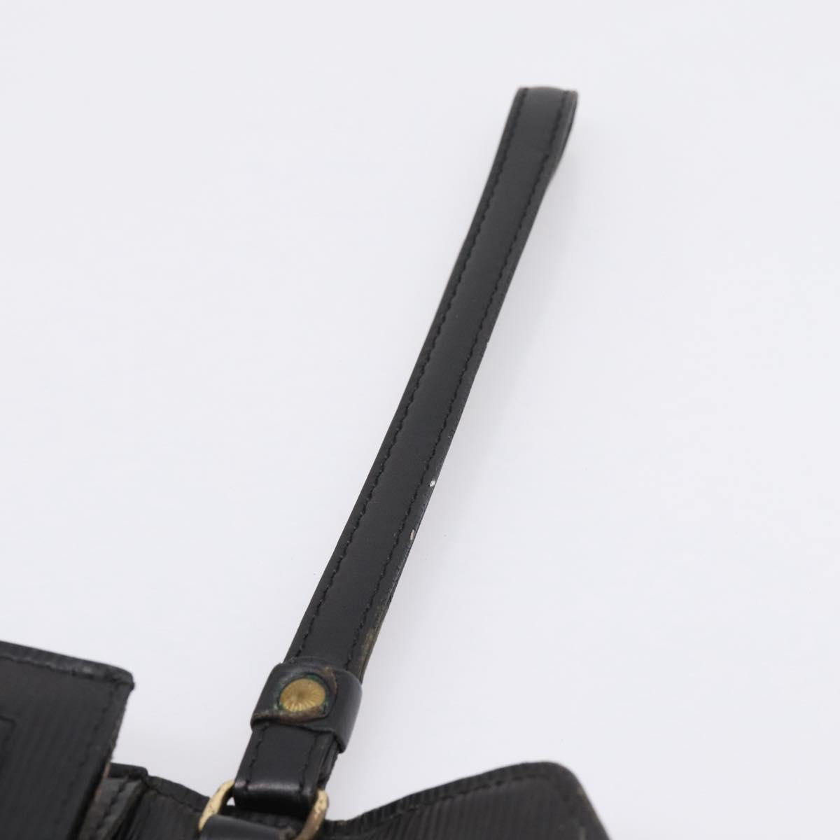LOUIS VUITTON Epi Serie Dragonne Clutch Bag Black Noir M52612 LV Auth 202460