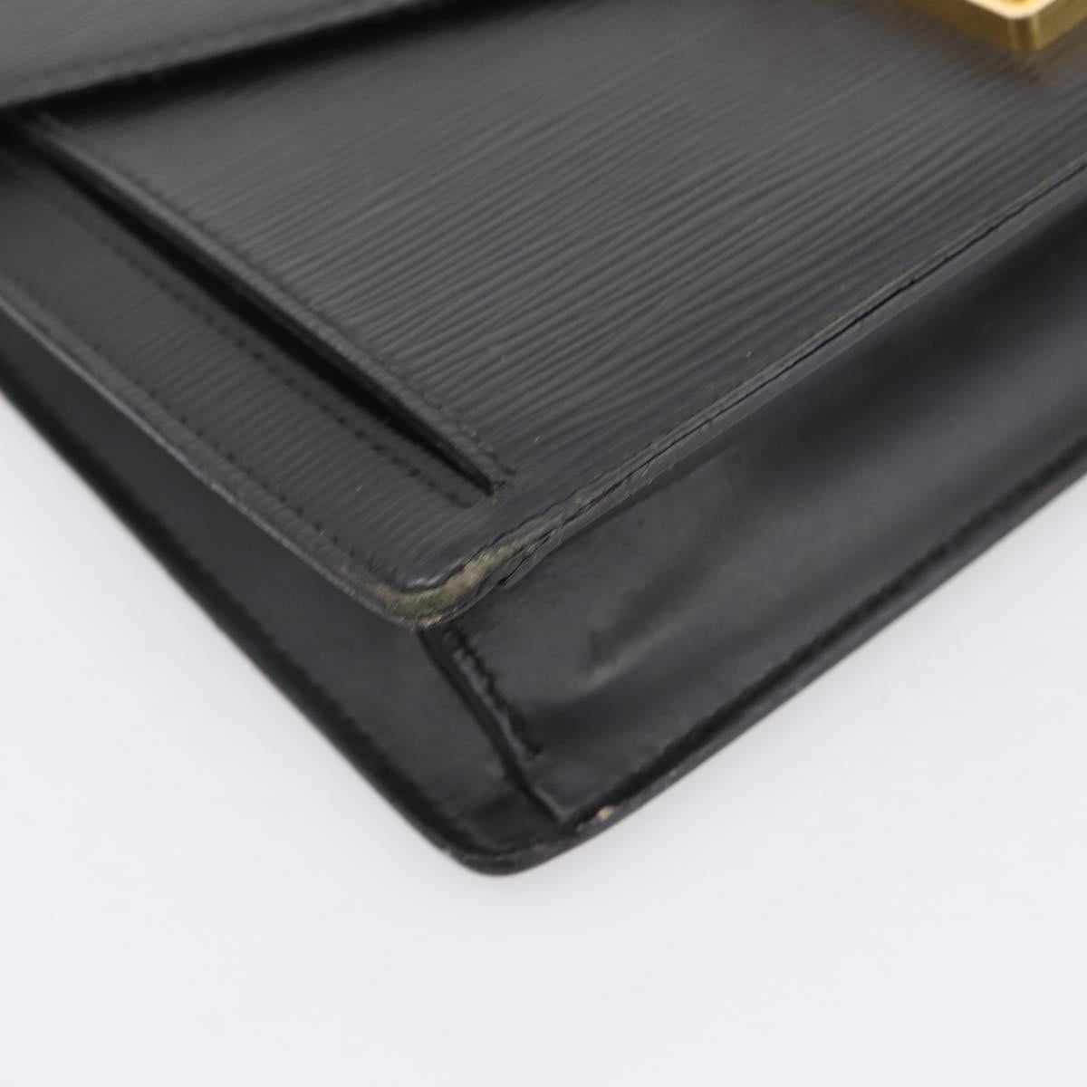 LOUIS VUITTON Epi Serie Dragonne Clutch Bag Black Noir M52612 LV Auth 202460
