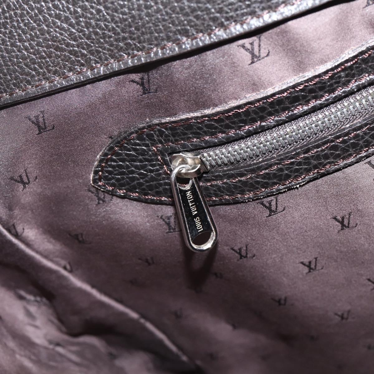 LOUIS VUITTON Kabainsbruck Hand Bag Suede Brown Silver M95245 LV Auth 202462A