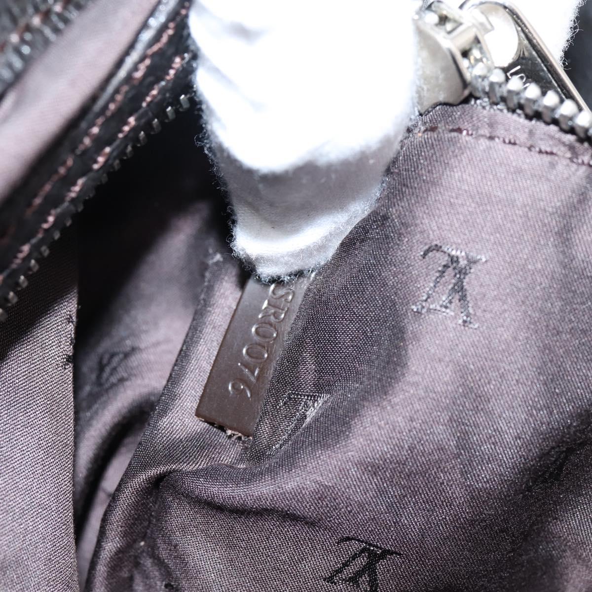 LOUIS VUITTON Kabainsbruck Hand Bag Suede Brown Silver M95245 LV Auth 202462A