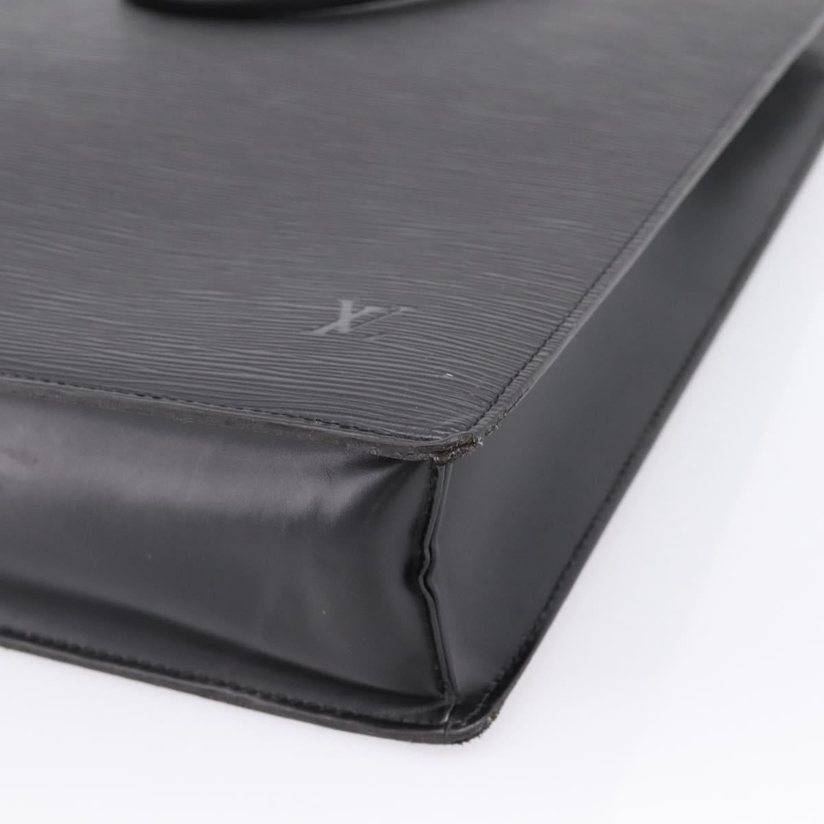 LOUIS VUITTON Epi Sac Plat Hand Bag Black M59082 LV Auth 202463