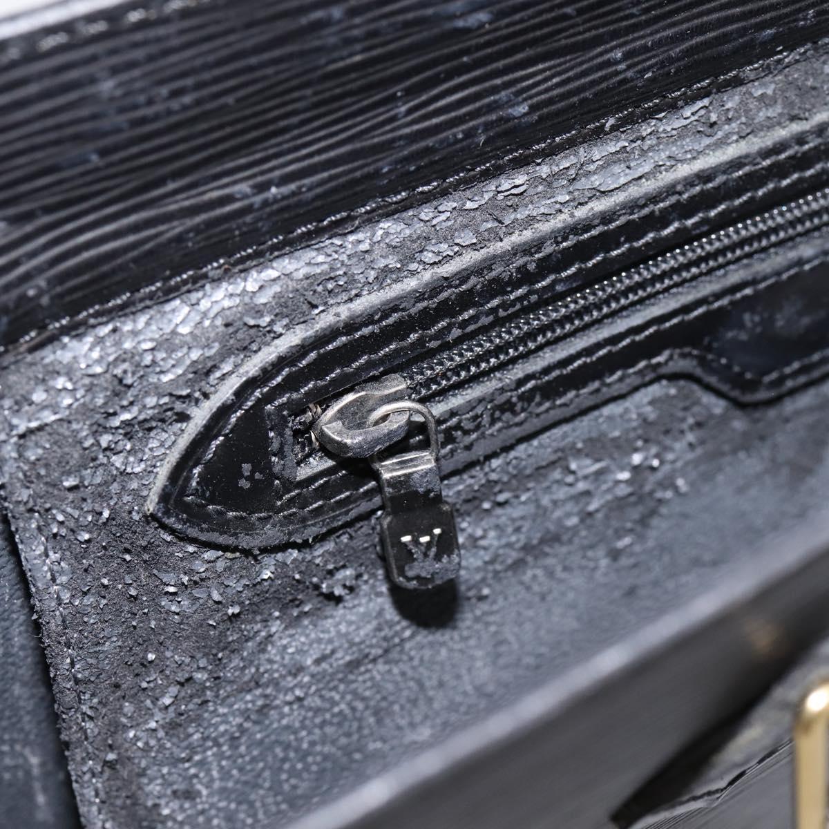 LOUIS VUITTON Epi Sac Plat Hand Bag Black M59082 LV Auth 202463