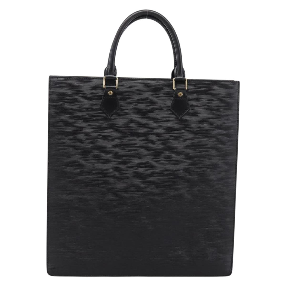 LOUIS VUITTON Epi Sac Plat Hand Bag Black M59082 LV Auth 202463