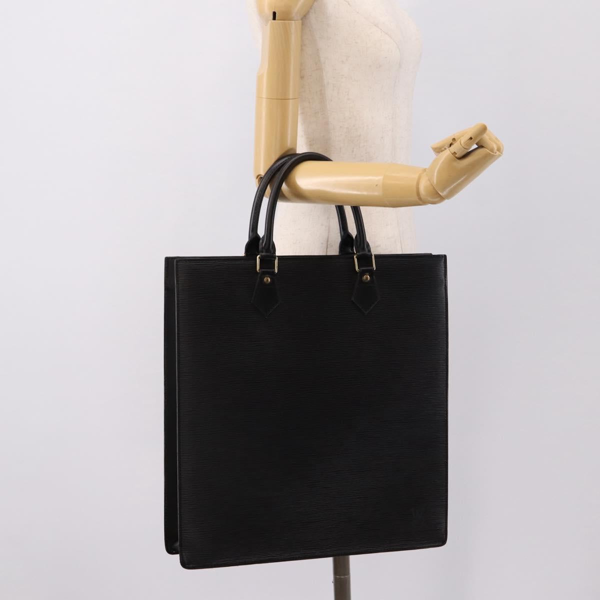 LOUIS VUITTON Epi Sac Plat Hand Bag Black M59082 LV Auth 202463