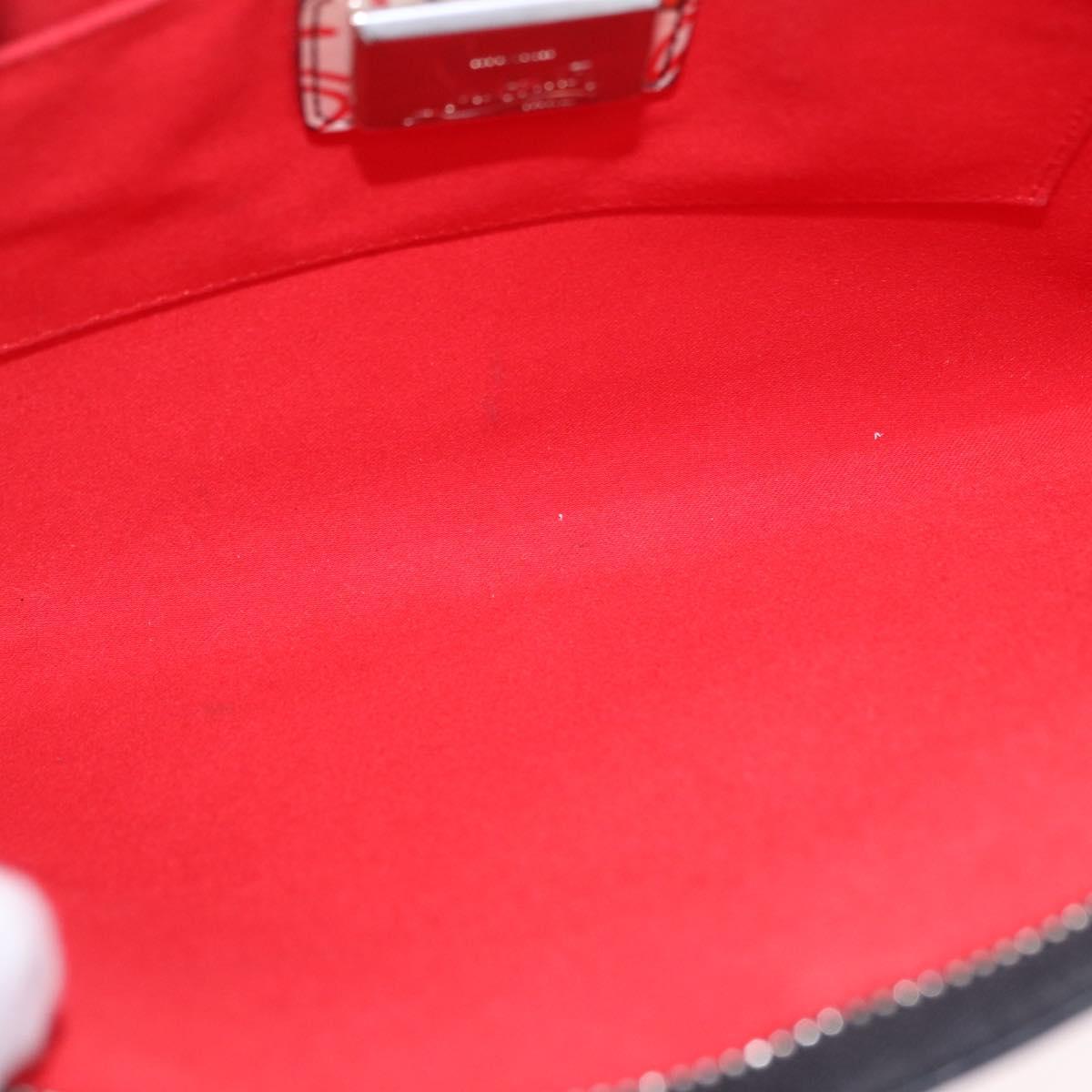 Christian Louboutin Shoulder Bag Patent leather White Silver Auth 202472A