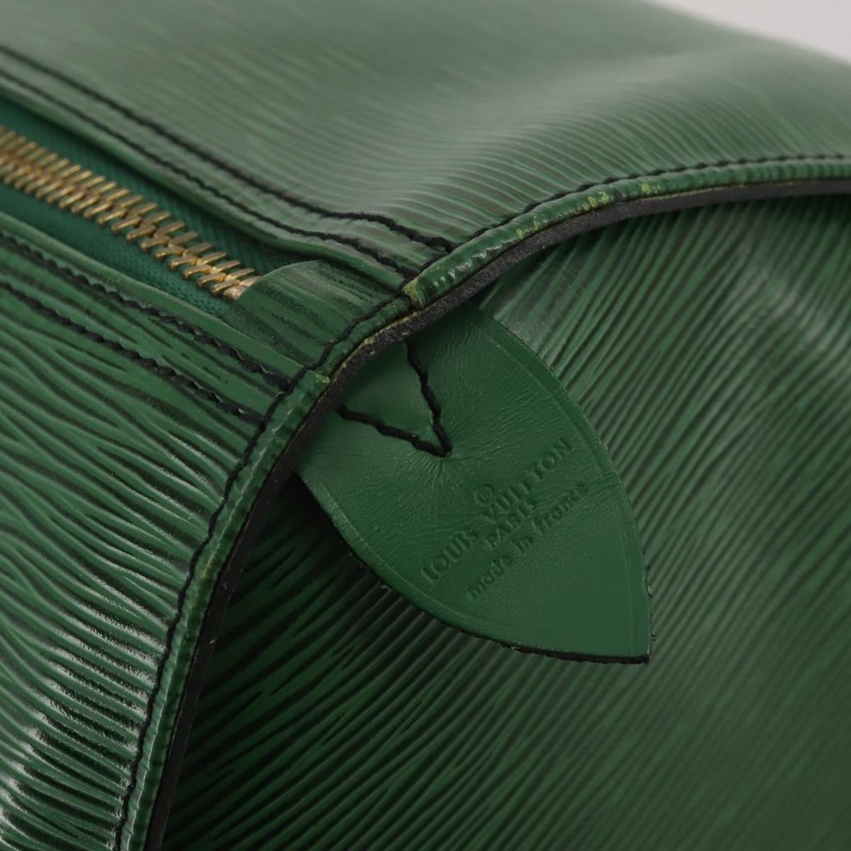LOUIS VUITTON Epi Keepall 55 Boston Bag Green M42954 LV Auth 202475