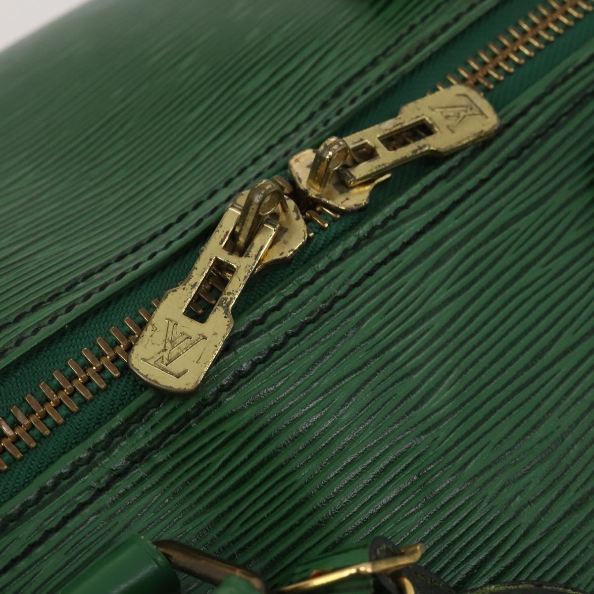 LOUIS VUITTON Epi Keepall 55 Boston Bag Green M42954 LV Auth 202475