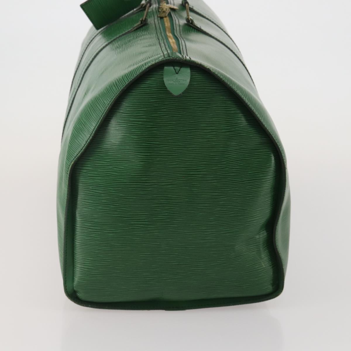 LOUIS VUITTON Epi Keepall 55 Boston Bag Green M42954 LV Auth 202475
