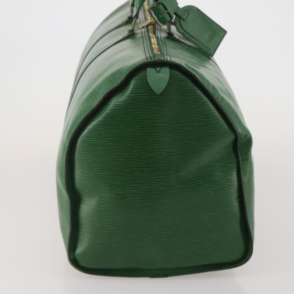 LOUIS VUITTON Epi Keepall 55 Boston Bag Green M42954 LV Auth 202475