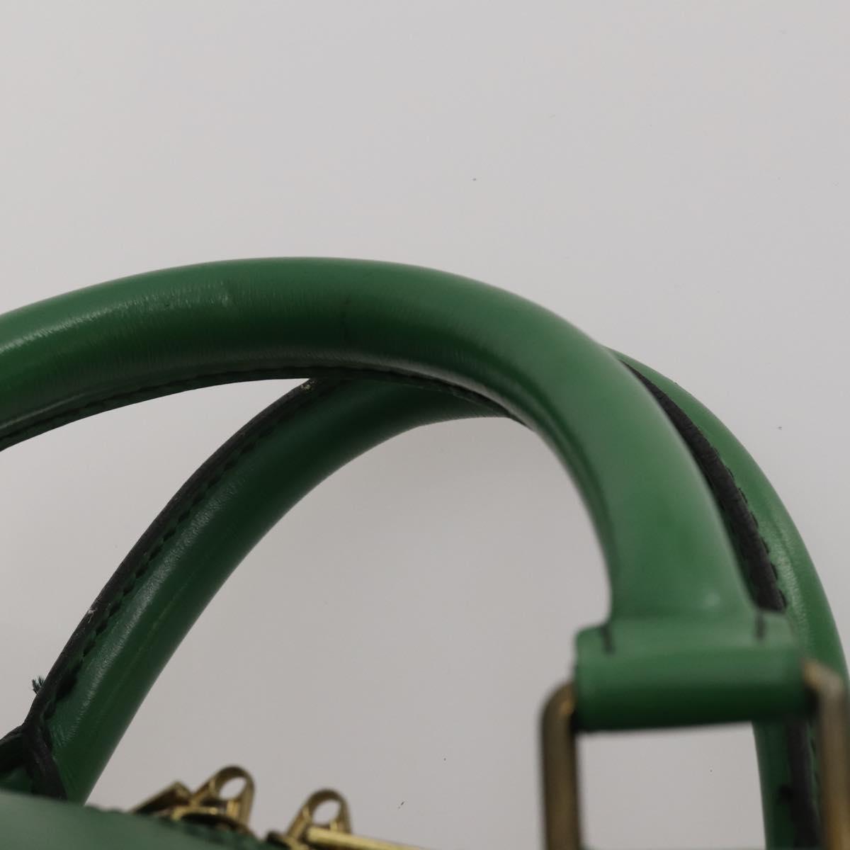 LOUIS VUITTON Epi Keepall 55 Boston Bag Green M42954 LV Auth 202475