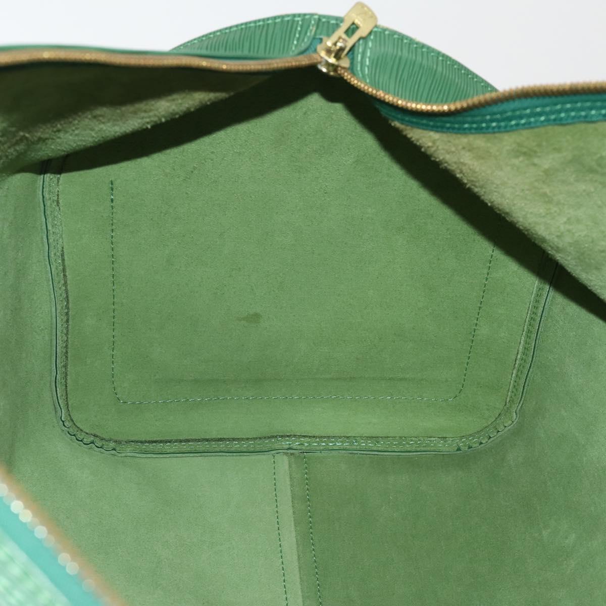 LOUIS VUITTON Epi Keepall 55 Boston Bag Green M42954 LV Auth 202476A