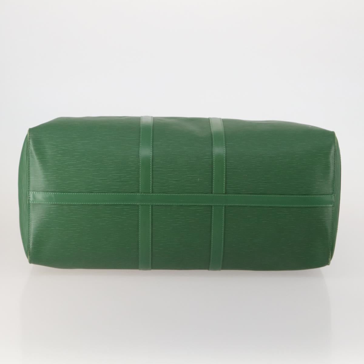 LOUIS VUITTON Epi Keepall 55 Boston Bag Green M42954 LV Auth 202476A