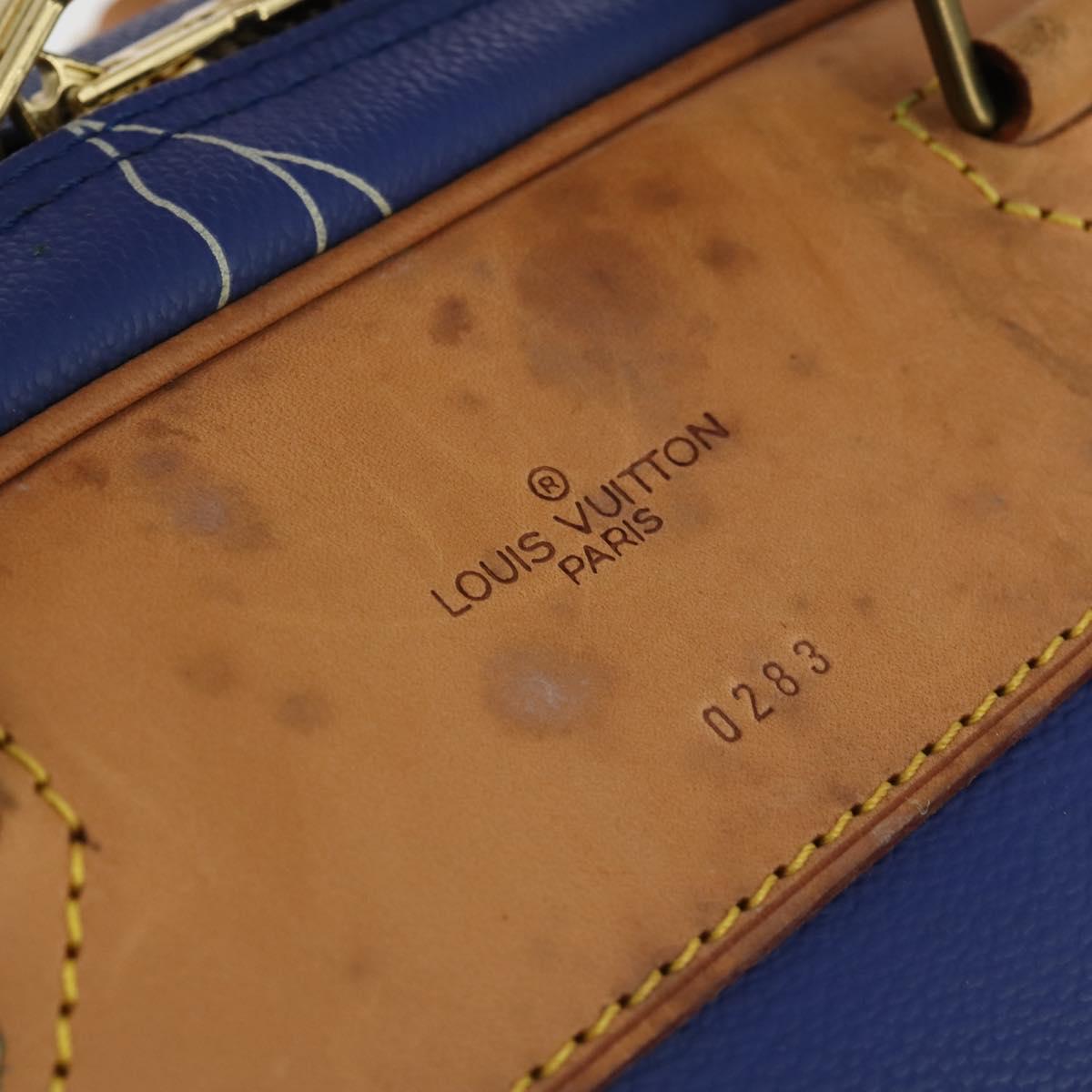 LOUIS VUITTON LV Cup Evasion Boston Bag Blue LV Auth 202477