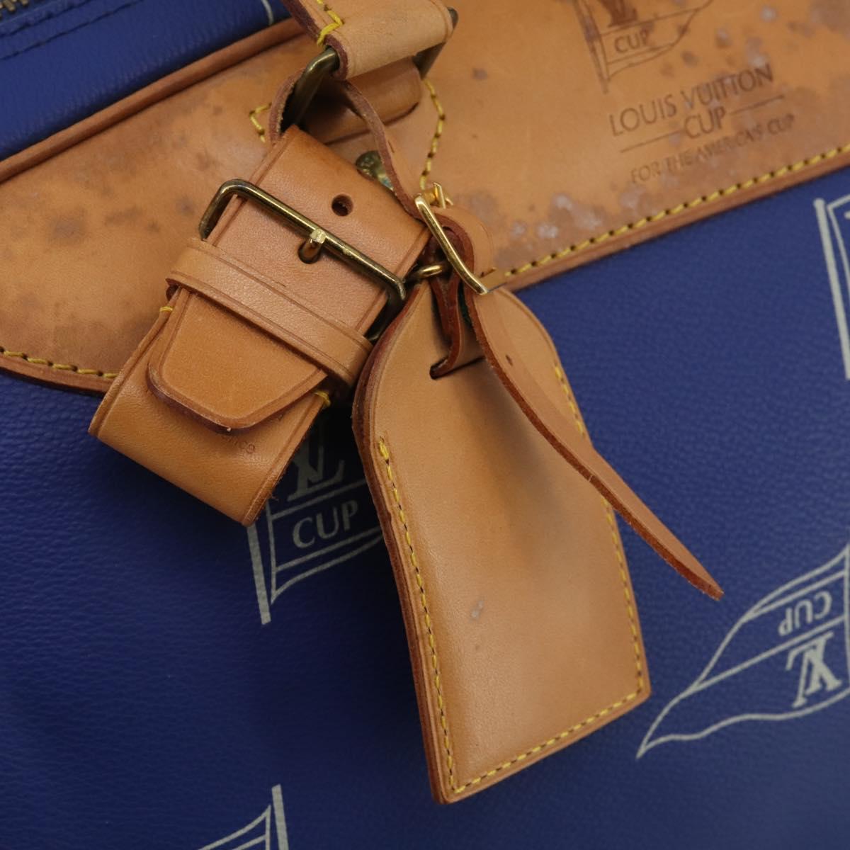 LOUIS VUITTON LV Cup Evasion Boston Bag Blue LV Auth 202477