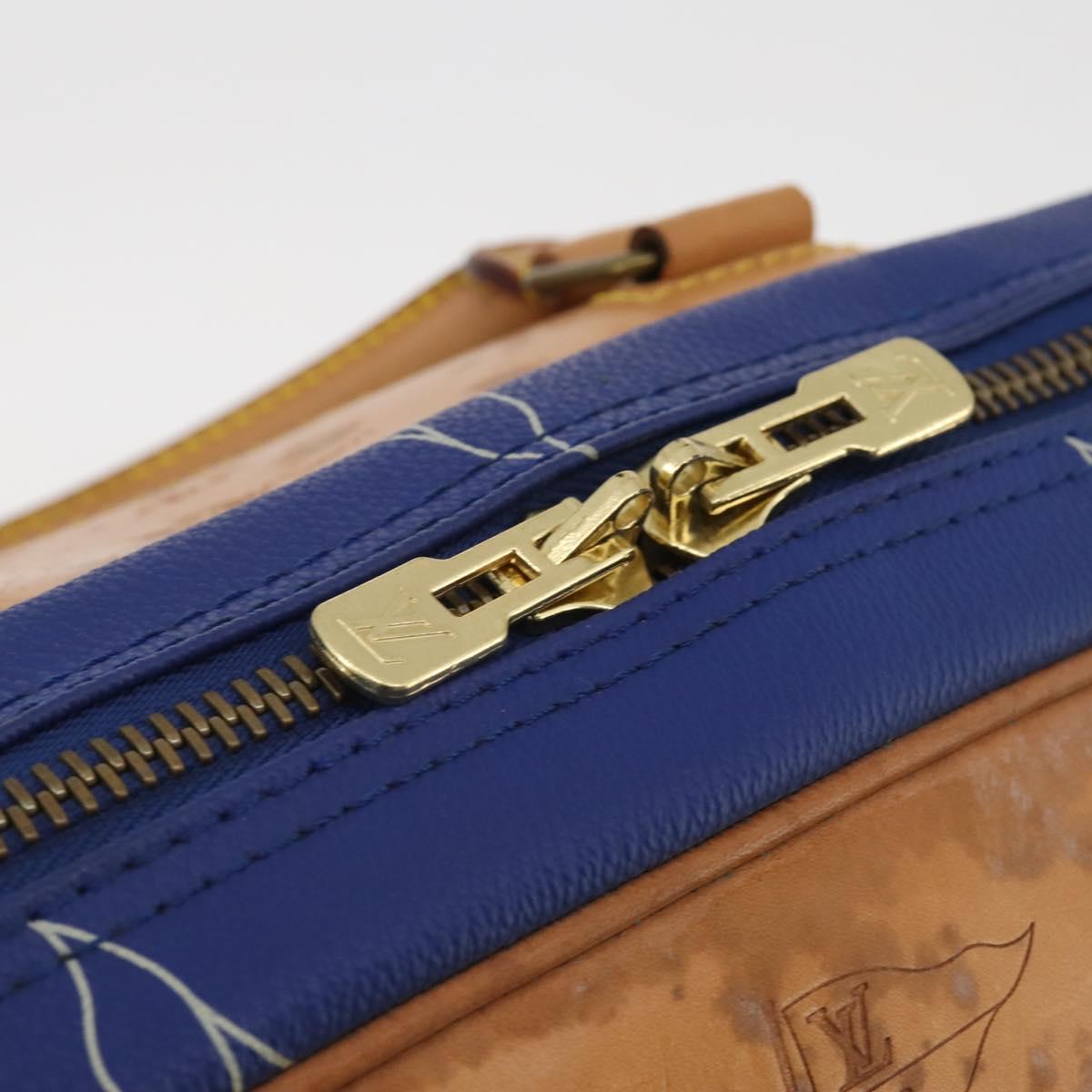 LOUIS VUITTON LV Cup Evasion Boston Bag Blue LV Auth 202477