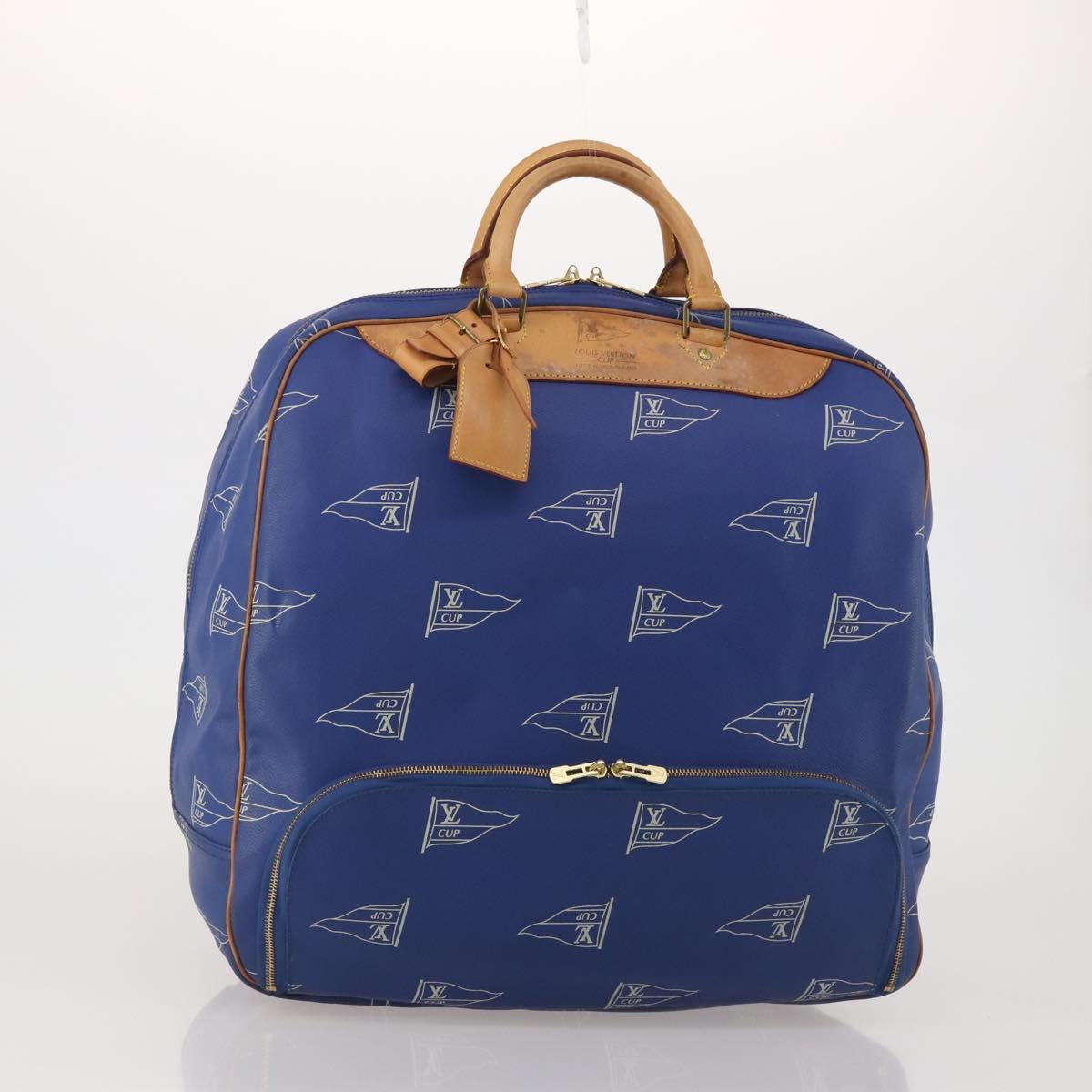 LOUIS VUITTON LV Cup Evasion Boston Bag Blue LV Auth 202477