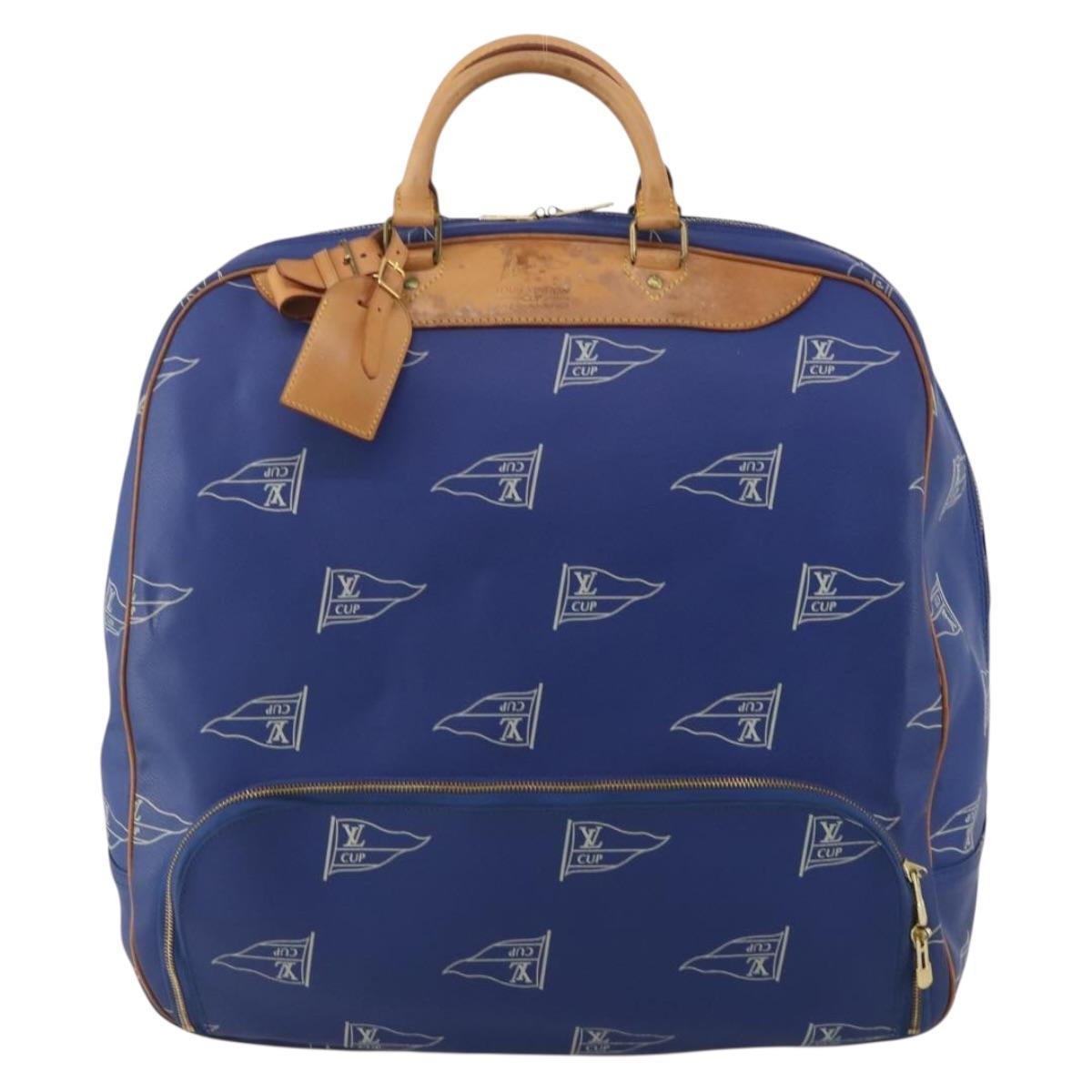 LOUIS VUITTON LV Cup Evasion Boston Bag Blue LV Auth 202477
