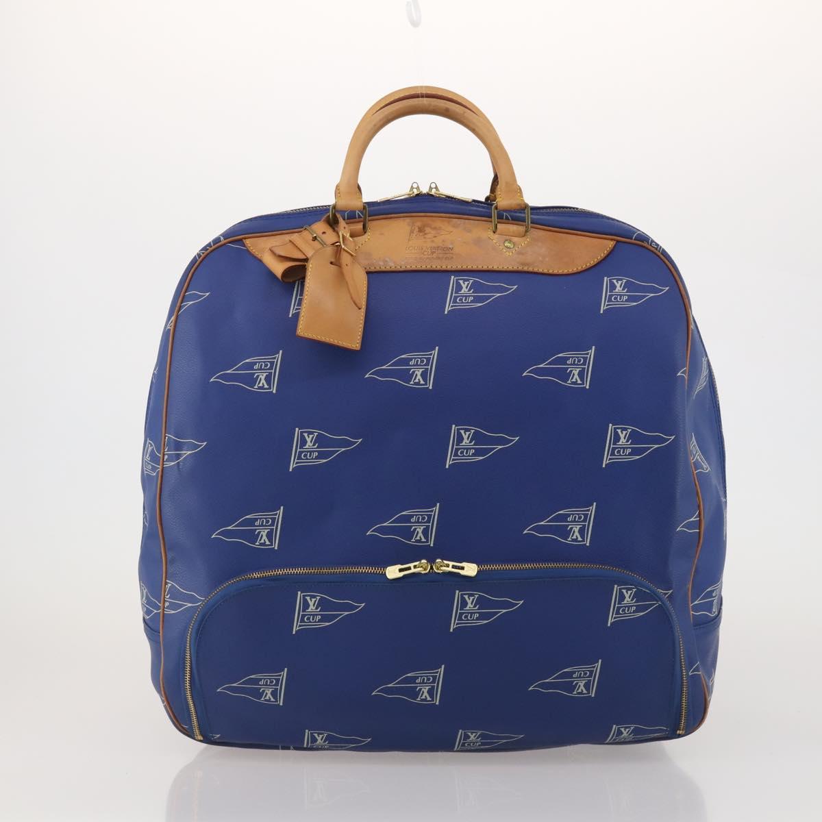 LOUIS VUITTON LV Cup Evasion Boston Bag Blue LV Auth 202477