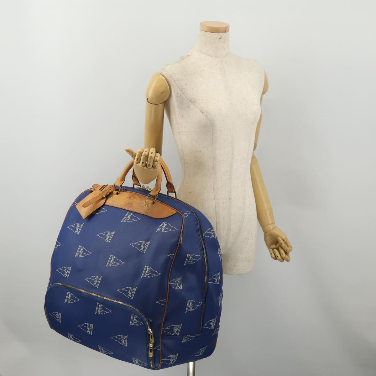 LOUIS VUITTON LV Cup Evasion Boston Bag Blue LV Auth 202477
