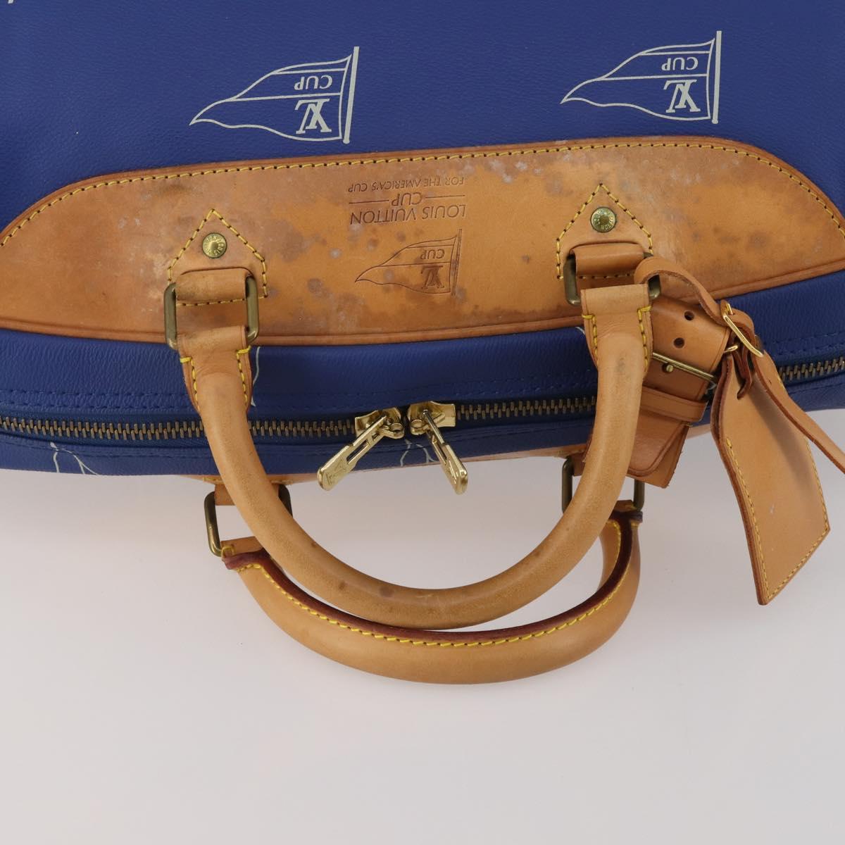 LOUIS VUITTON LV Cup Evasion Boston Bag Blue LV Auth 202477