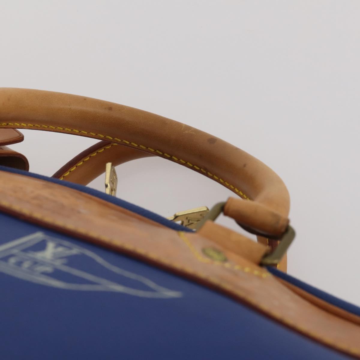 LOUIS VUITTON LV Cup Evasion Boston Bag Blue LV Auth 202477