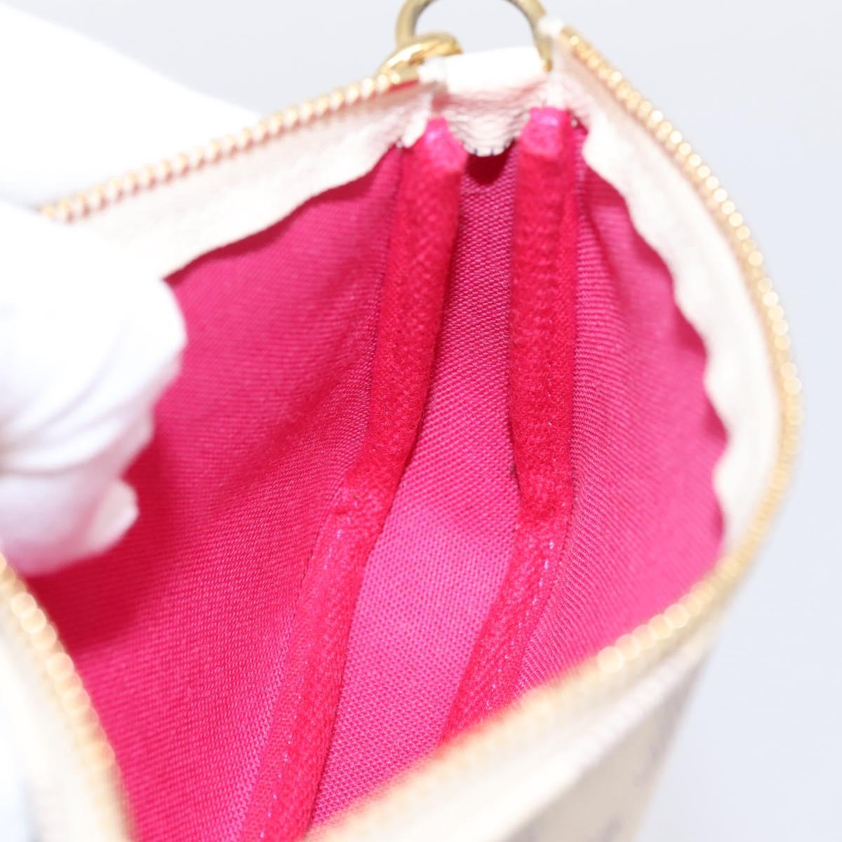 LOUIS VUITTON Damier Azur Vivienne Mini Pochette Pouch N60487 LV Auth 202478M
