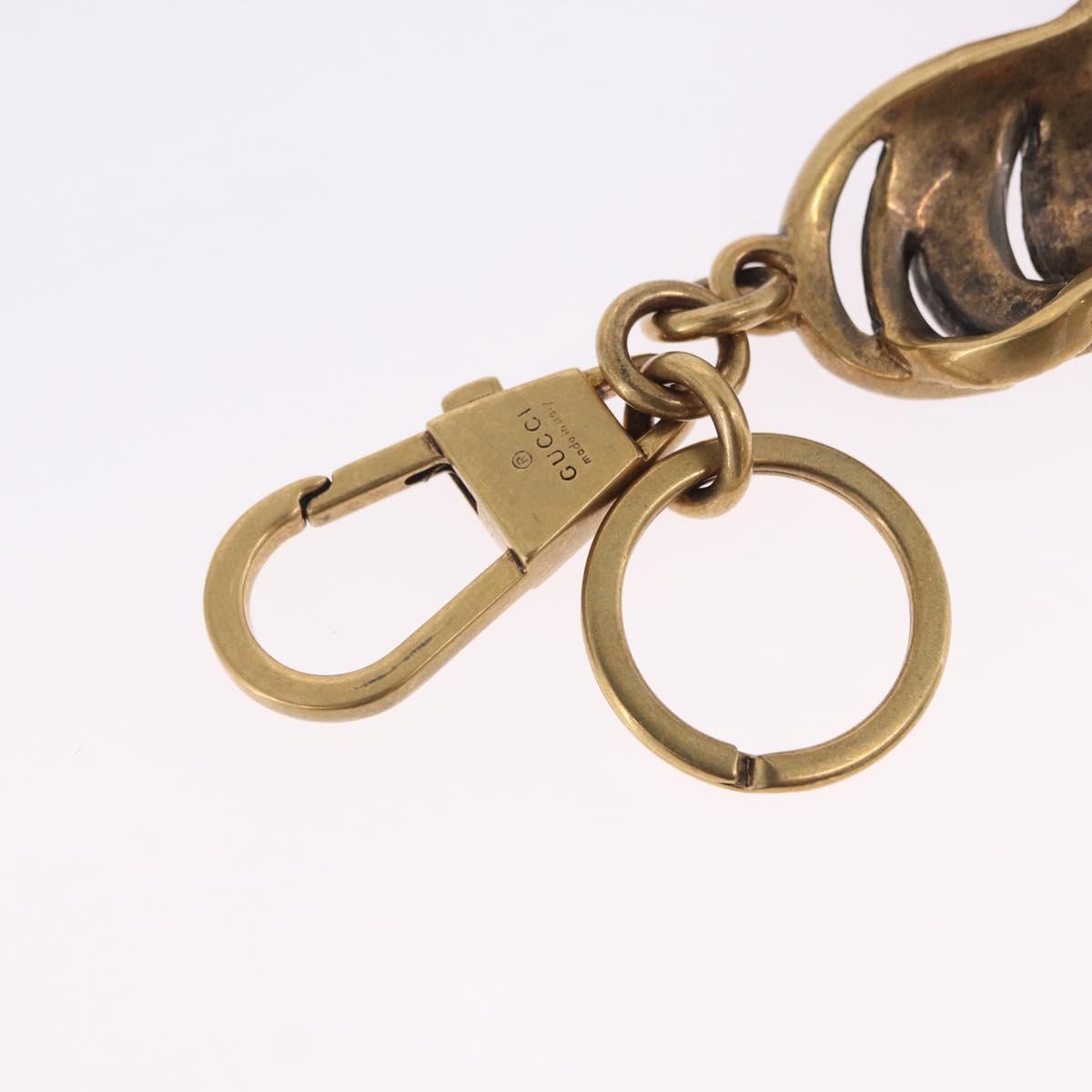 GUCCI Key Ring metal Gold Auth 202480A