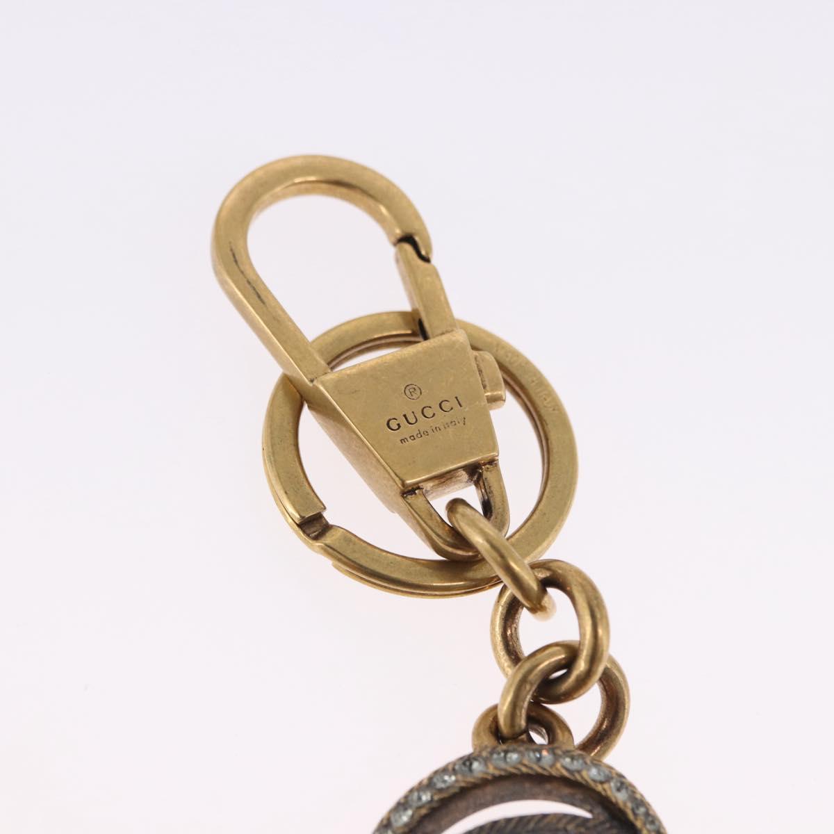 GUCCI Key Ring metal Gold Auth 202480A