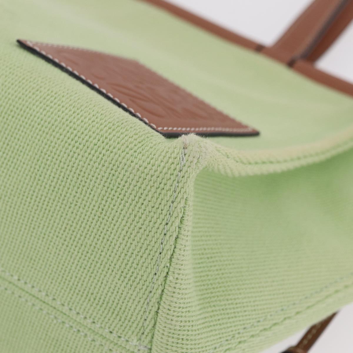 LOEWE Cushion Tote Bag Canvas Green Auth 202499A
