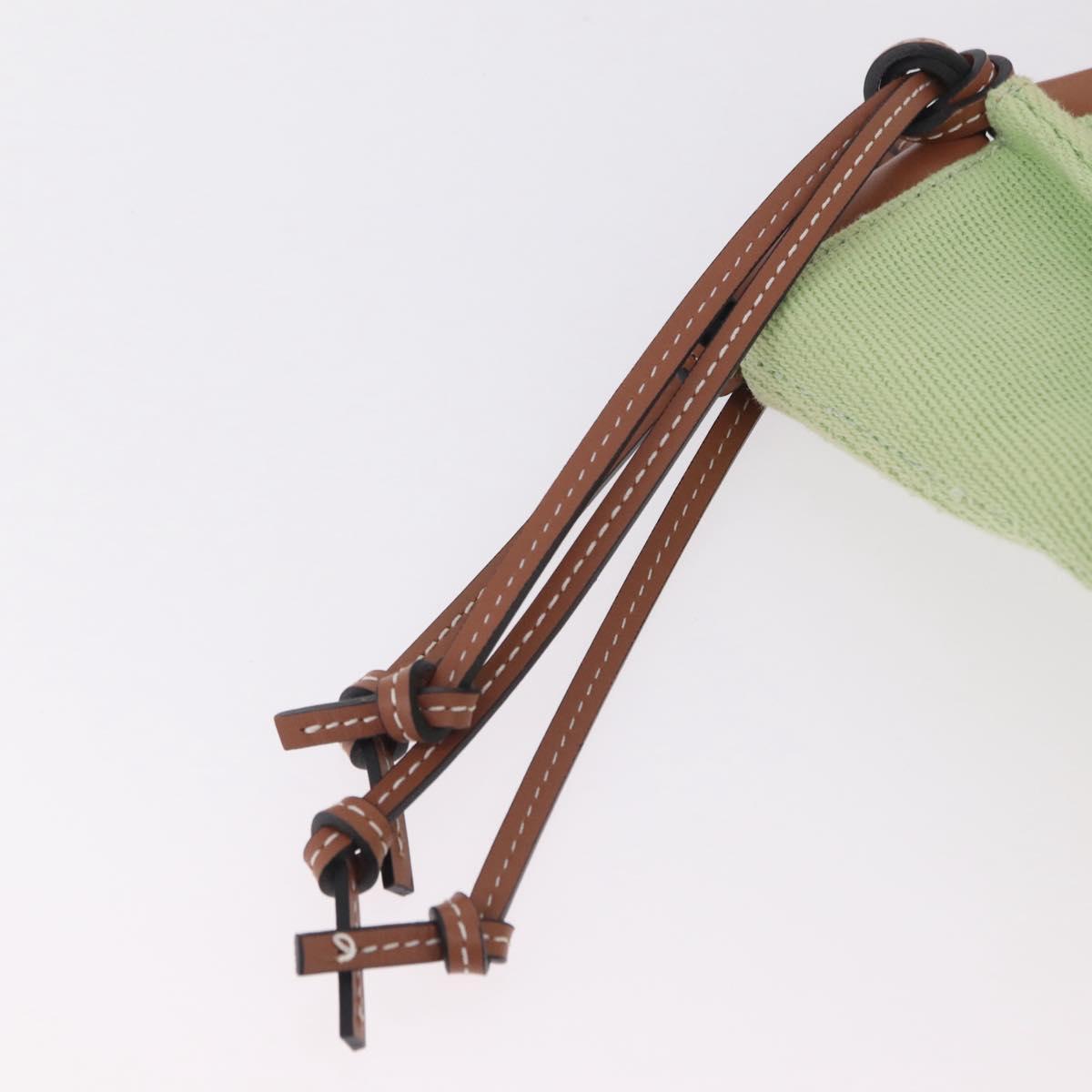 LOEWE Cushion Tote Bag Canvas Green Auth 202499A