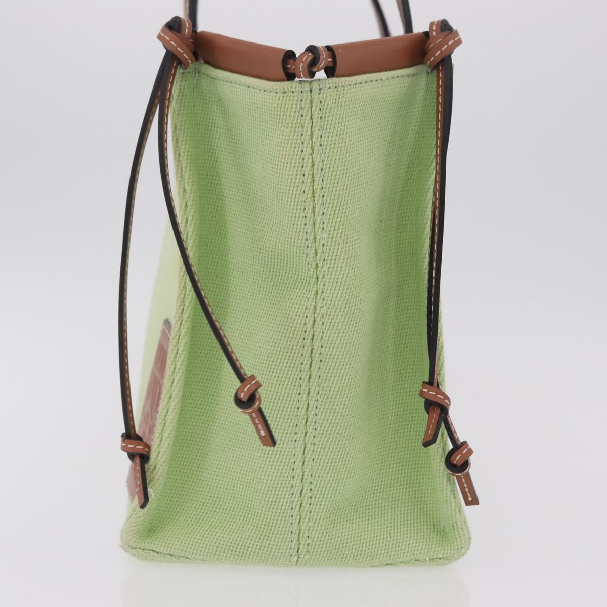 LOEWE Cushion Tote Bag Canvas Green Auth 202499A