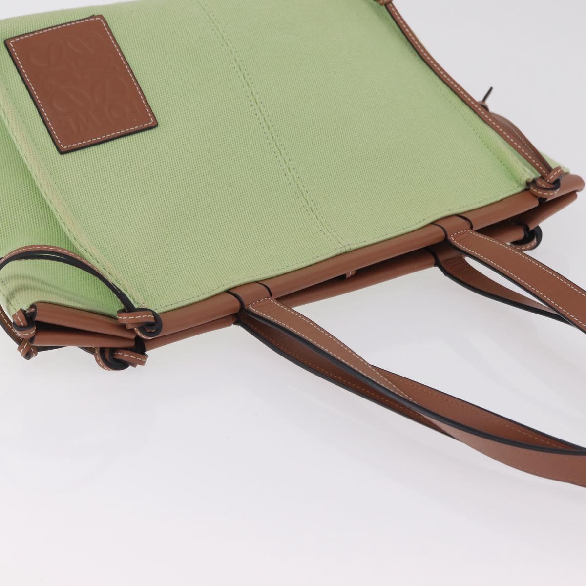 LOEWE Cushion Tote Bag Canvas Green Auth 202499A