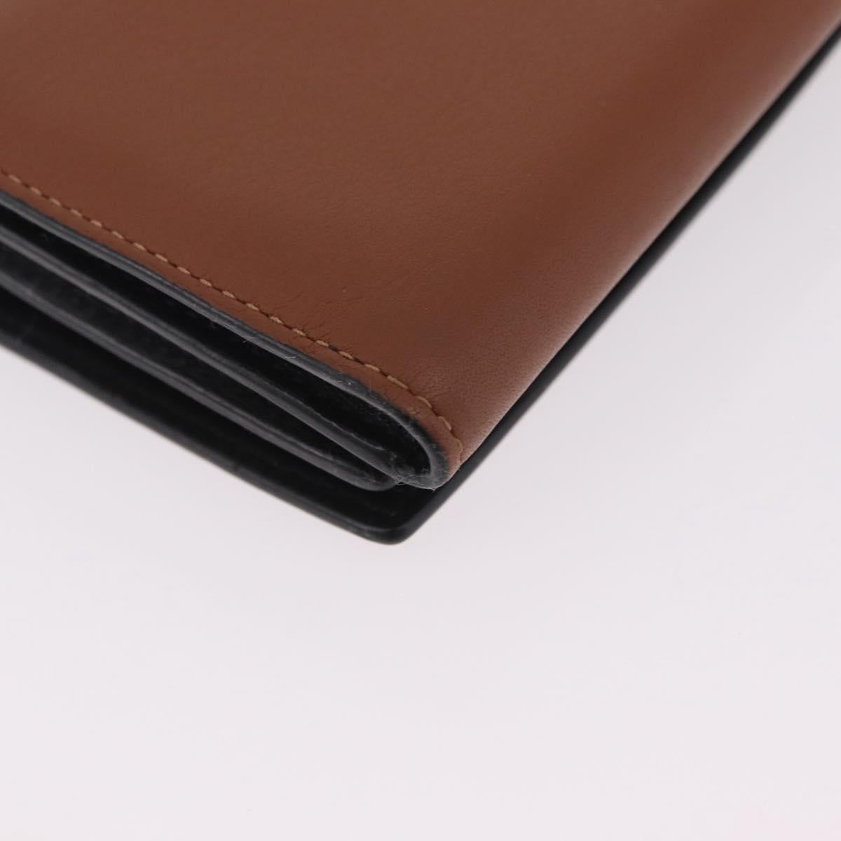 LOEWE LOEWE × Studio Ghibli Suswatari Wallet Leather Brown Silver Auth 202509M