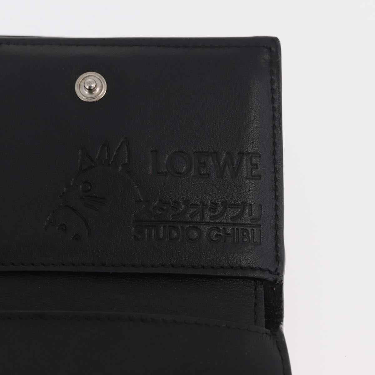 LOEWE LOEWE × Studio Ghibli Suswatari Wallet Leather Brown Silver Auth 202509M