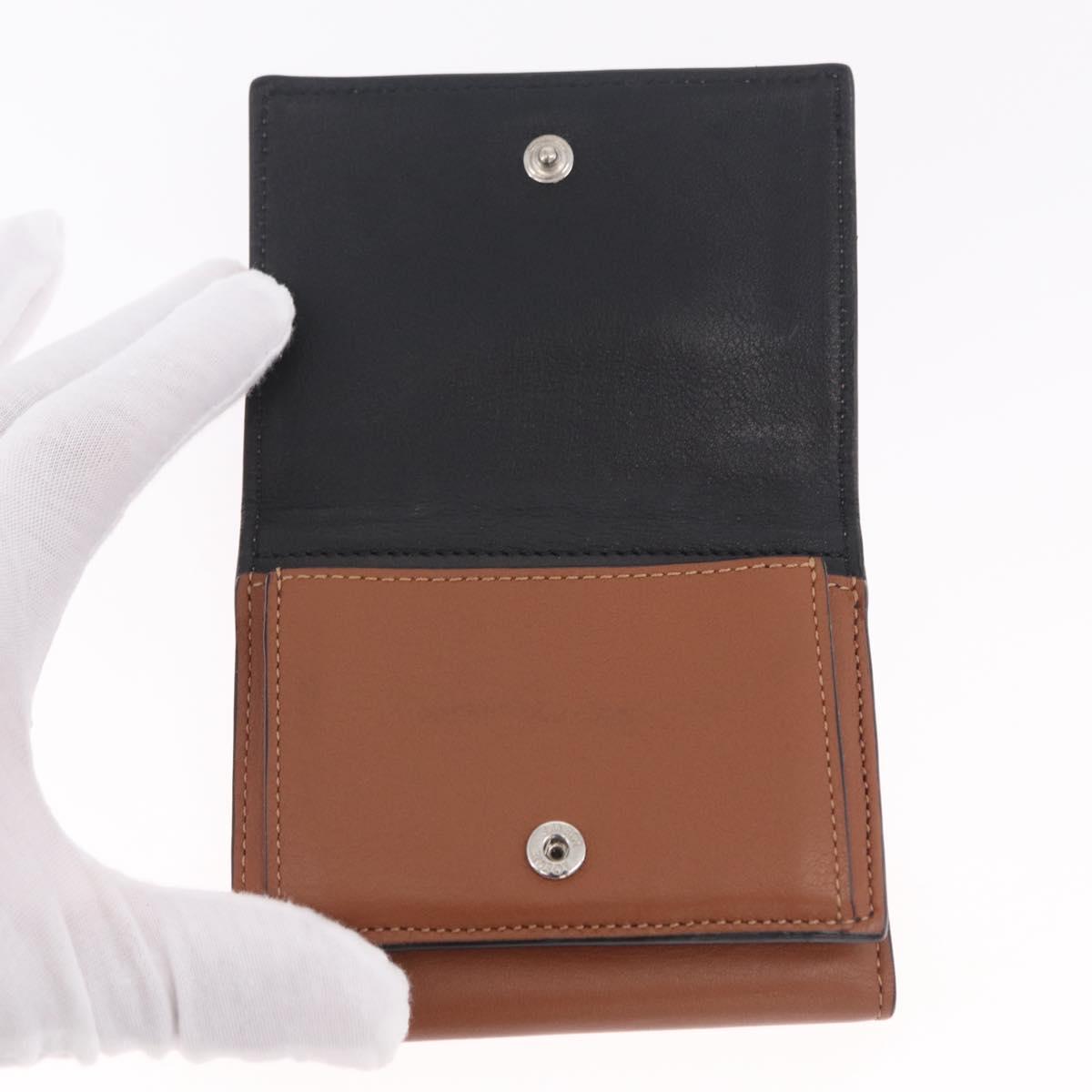 LOEWE LOEWE × Studio Ghibli Suswatari Wallet Leather Brown Silver Auth 202509M