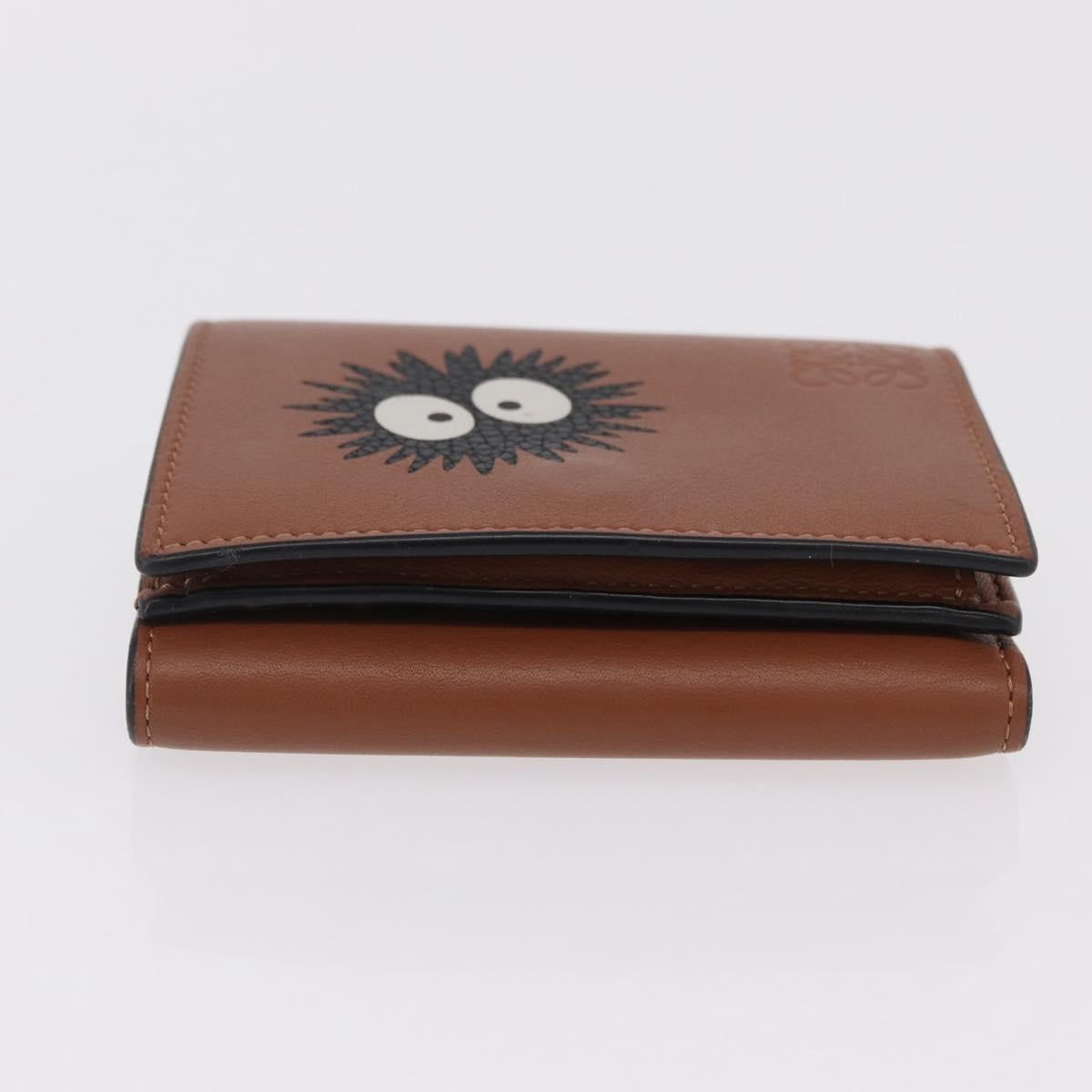 LOEWE LOEWE × Studio Ghibli Suswatari Wallet Leather Brown Silver Auth 202509M