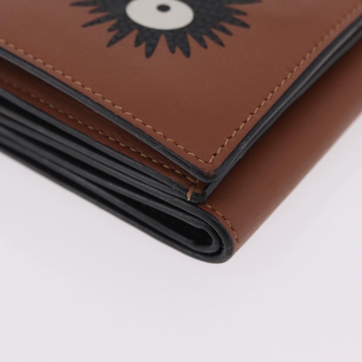 LOEWE LOEWE × Studio Ghibli Suswatari Wallet Leather Brown Silver Auth 202509M