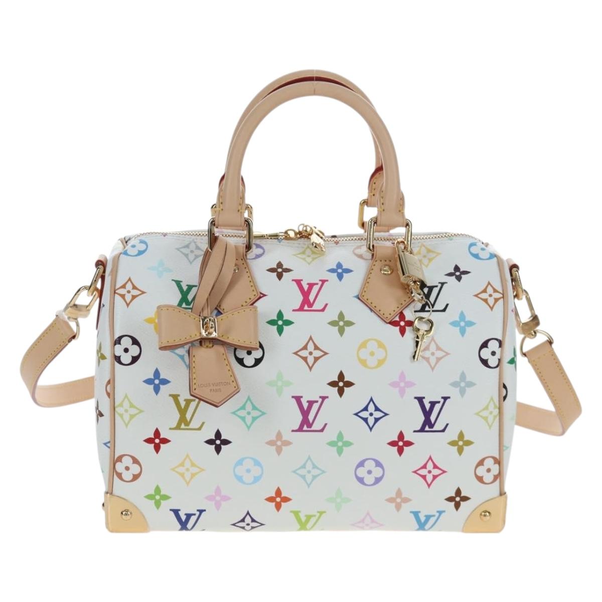 LOUIS VUITTON Monogram Multicolor Speedy Bandouliere 25 M45948 Auth 202510SM