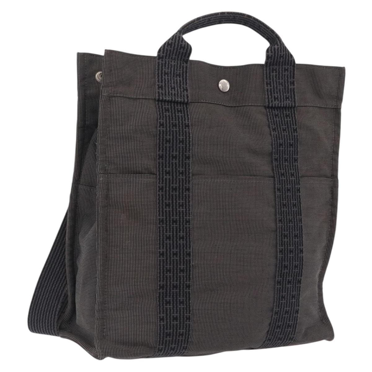 HERMES Her Line A Dos MM Backpack Canvas Gray Silver Auth 202511