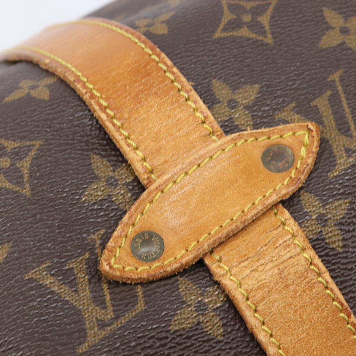 LOUIS VUITTON Monogram Saumur 35 Shoulder Bag M42254 LV Auth 202513