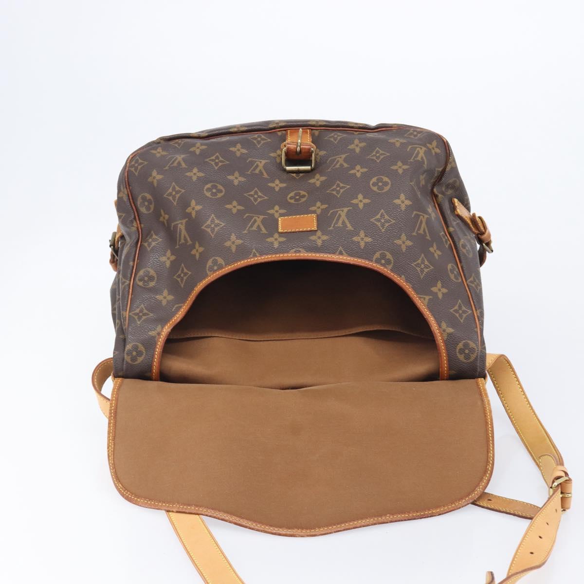 LOUIS VUITTON Monogram Saumur 35 Shoulder Bag M42254 LV Auth 202513
