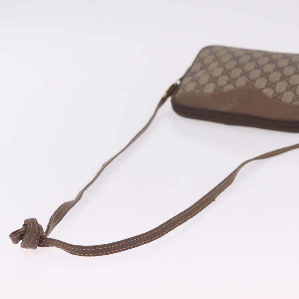 GUCCI GG Supreme Shoulder Bag PVC Beige Gold Auth 202517