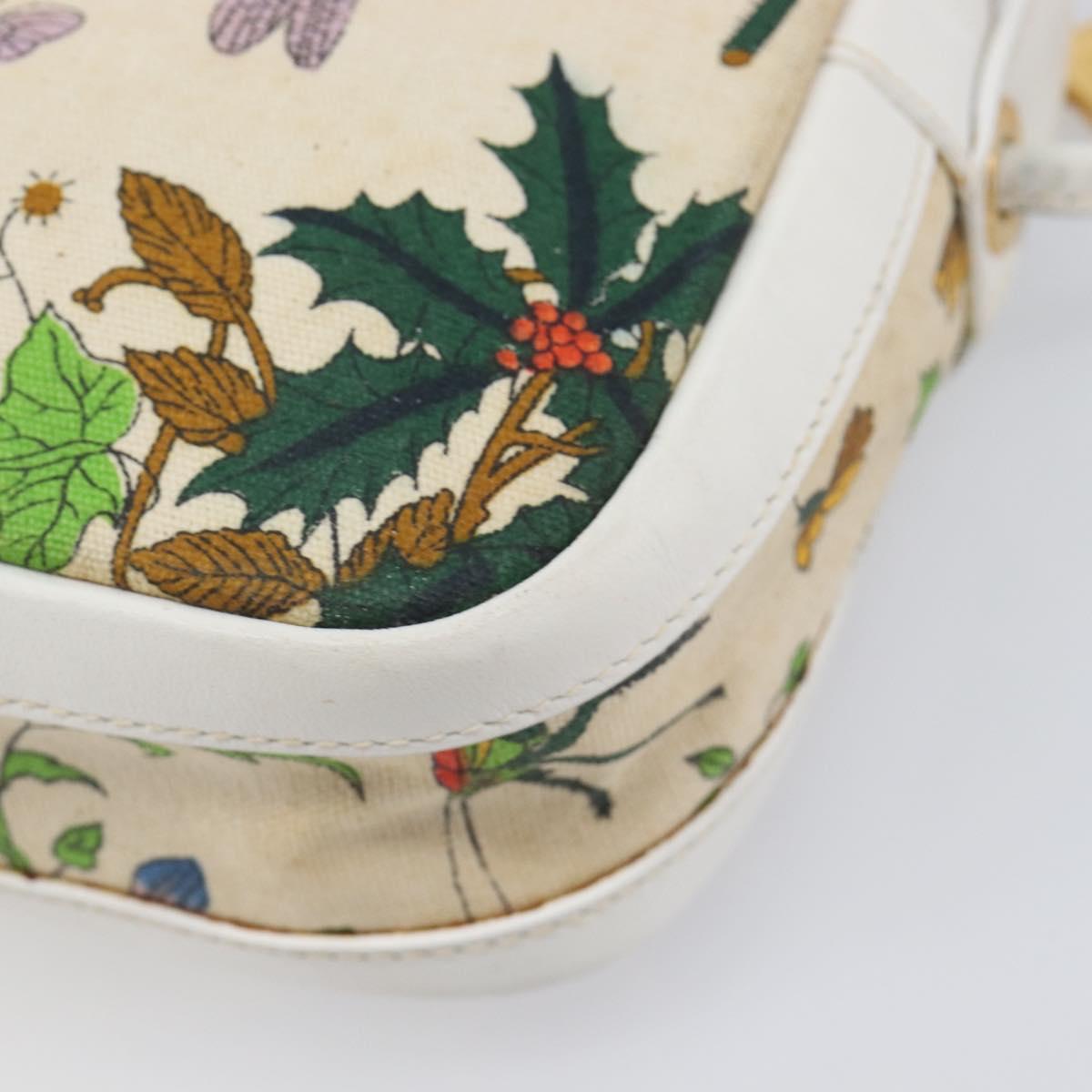 GUCCI Flora Shoulder Bag Canvas Multicolor Gold 007 113 0068 Auth 202519